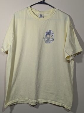 Comfort Colors Light Yellow Flagler Beach Graphic Tee